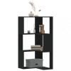 Gossi biblioteca 3 niveluri negru 50x50x102 cm lemn prelucrat