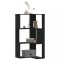 Gossi biblioteca 3 niveluri negru 50x50x102 cm lemn prelucrat