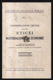Consideratiuni critice asupra eticei materialismului economic / de Serban Ionescu