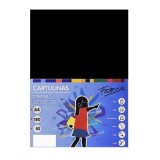 Carton colorat A4 Fabrisa 15476, 180g/mp, negru intens, top 50 coli