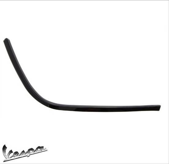 Ornament cromat planseu (support picioare) stanga original Vespa Elettrica - Primavera (13-) - Sprint (14-) 50-125-150cc - culoare: negru