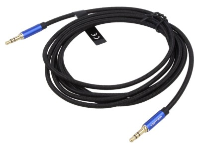 Cablu Jack 3,5mm 3pin aurit 2m foto