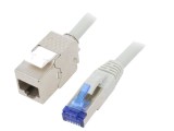 Prelungitor RJ45 S/FTP Cat6a LSZH Gri 20m