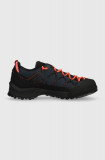 Salewa pantofi Wildfire 2 femei, culoarea albastru marin