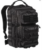 Rucsac Asalt Mil-Tec 36L Negru, Tactical, Impermeabil, Sistem Molle, Paracord, Carabiner Inclus