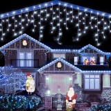 Instalatie tip plasa de Craciun YMing, LED, alb rece, 10 m