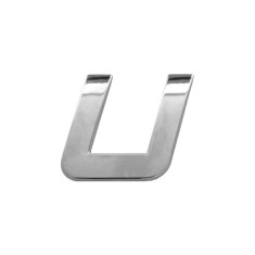 Ornament Auto 3D Litera U 26 MM Cromat