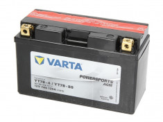 Baterie moto AGM fara intretinere VARTA 12V 7Ah 120A L+ 150x66x94 Incarcare uscata cu acid foto