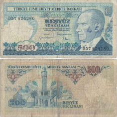 1984 , 500 turkish lira ( P-195a.2 ) - Turcia