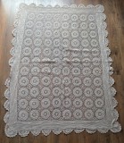 FATA DE MASA MARE VINTAGE DIN BUMBAC, CROȘETATĂ MANUAL