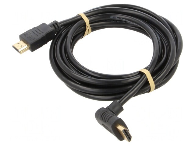 Cablu HDMI HDCP 2.2 3m Negru 90&deg;