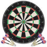 Placă de darts profesională cu 6 săgeți, sisal