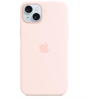 Husa din silicon pentru Apple iPhone 15 Plus cu MagSafe, roz deschis, , , , , - RESIGILAT foto