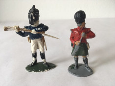 Lot figurine 2 soldati (armata britanica?) 6 si 7 cm (ce se vede in imagine) foto