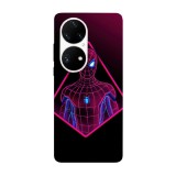 Husa compatibila cu Huawei Nova Y70 model Neon Spiderman, Silicon, TPU, Viceversa, Transparent, Carcasa