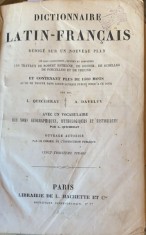 Dictionnaire latin-francais (Dictionar latin-francez - carte in franceza) - L. Quicherat / A. Daveluy