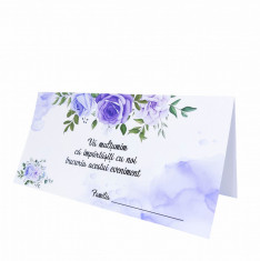 Plic de dar nunta, model floral 1, alb&amp;amp;amp;mov - DSBC205049- 23h Events foto