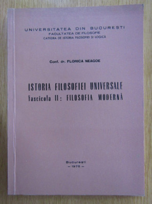 Florica Neagoe - Istoria filosofiei universale foto