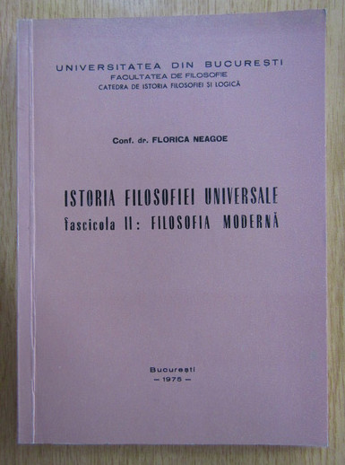 Florica Neagoe - Istoria filosofiei universale