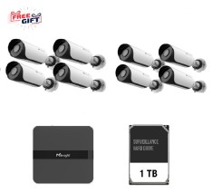 Kit supraveghere video Milesight 8 buc camera MS-C2964-UPD + 1 buc NVR