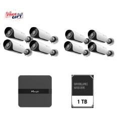 Kit supraveghere video Milesight 8 buc camera MS-C2964-UPD + 1 buc NVR
