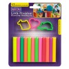 Set Plastilină Little President, 12 Bucăți, Culori Neon, Forme Animale și Inimă