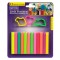 Set Plastilină Little President, 12 Bucăți, Culori Neon, Forme Animale și Inimă