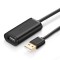UGREEN US121 cablu prelungitor USB 2.0 activ, 5 m (negru)
