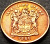 Moneda 1 CENT - AFRICA de SUD, anul 1996 *cod 5293 = UNC, Cupru-Nichel