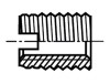 Adaos Filetat Inox M4 x 8mm Pas 0,7