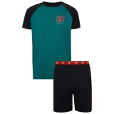 Cristiano Ronaldo pijamale de bărbați CR7 Short teal - M