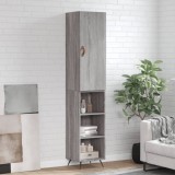 VidaXL Dulap &icirc;nalt, gri sonoma, 34,5x34x180 cm, lemn prelucrat