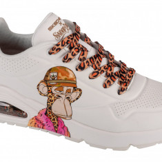 Pantofi pentru adidași Skechers Uno - Dr. Bombay 251014-WHT alb