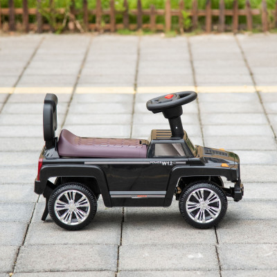 HOMCOM masina pentru copii, cu volan, 68x30.5x41.5 cm, negru foto