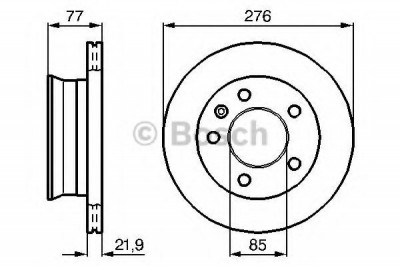 Disc frana MERCEDES SPRINTER 3-t platou / sasiu (903) (1995 - 2006) BOSCH 0 986 478 849 foto