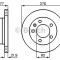 Disc frana VW LT II caroserie (2DA, 2DD, 2DH) (1996 - 2006) BOSCH 0 986 478 849