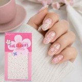 Autocolante pentru Unghii cu Model Flori Pastel, CMCLASS