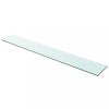 VidaXL Raft din sticlă transparentă, 100 x 15 cm 243843
