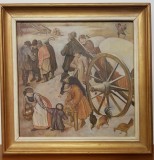 SERGIU AMARANDI-DETALIU DIN NUMARATOAREA DIN BETLEEM DE PIETER BRUEGEL-ULEI PE PANZA 2005