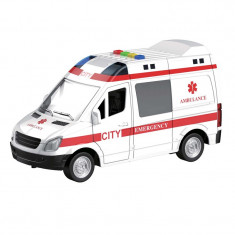 Ambulanta de jucarie, scara 1:16, sunete si lumini foto