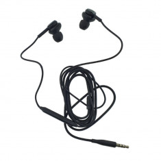 Casti cu microfon, pentru Samsung GALAXY S10, EO-IG955, control pe fir, cablu 120 cm, conector jack 3.5mm, negre