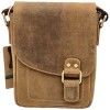 Borseta Barbati Piele Naturala Hunter, Umar/Mana, Maro Coniac, 18x20x5 cm. Cadou Lux