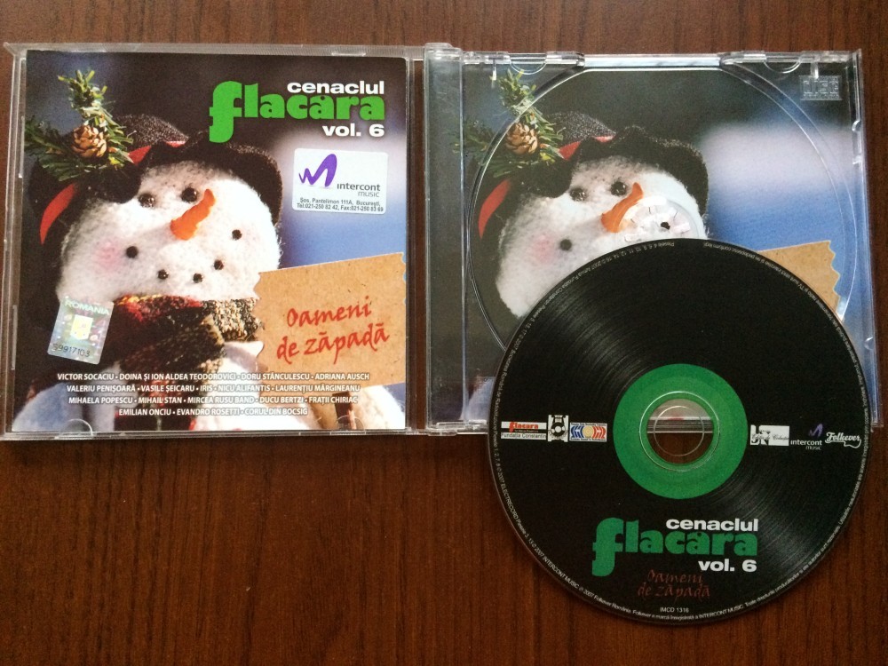 cenaclul flacara vol. 6 oameni de zapada cd disc compilatie muzica