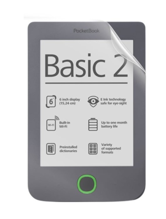 Folie Duragon, pentru PocketBook Basic 2 (614), Kit inclus, Silicon Premium