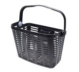 Cos Bicicleta Fata Grilaj Plastic Negru cu Maner AWR1965