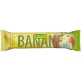 Baton de fructe bio Rapunzel cu banana si mar, fara zahar adaugat, vegan, fara gluten, 15g