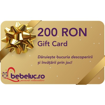 Card Cadou de cumparaturi Bebeluc.ro 200 RON foto