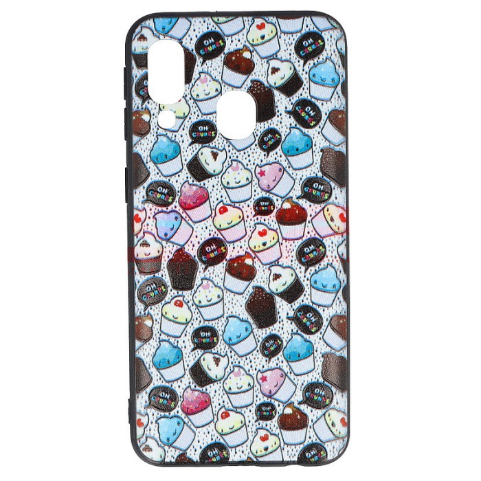 Toc TPU+PC UV Print 3D Samsung Galaxy A40 Cupcakes