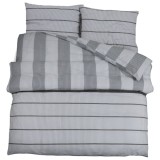 Cumpara ieftin Set cu husa de pilota, gri, 140x200 cm, bumbac