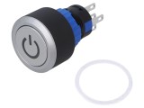 Comutator ONPOW LAS1-AWY-11T/G/24V/P 2 Poziții SPDT 0,5A IP65 acționat prin apăsare